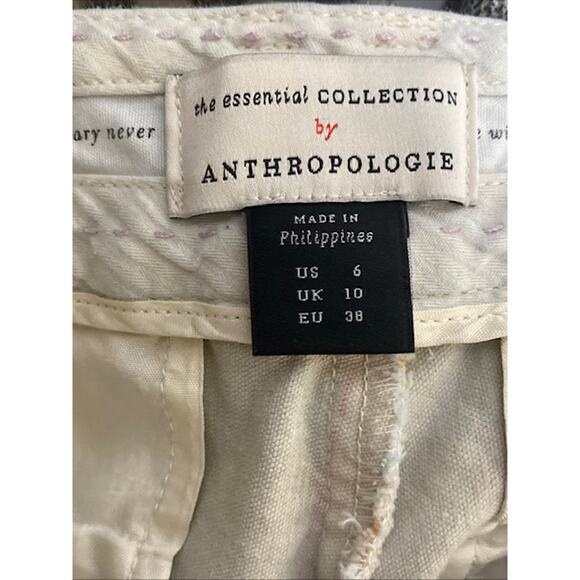 Anthropologie The Essential Collection Women's Plaid Slim Kick Flare Pants SZ 6 - Picture 9 of 11